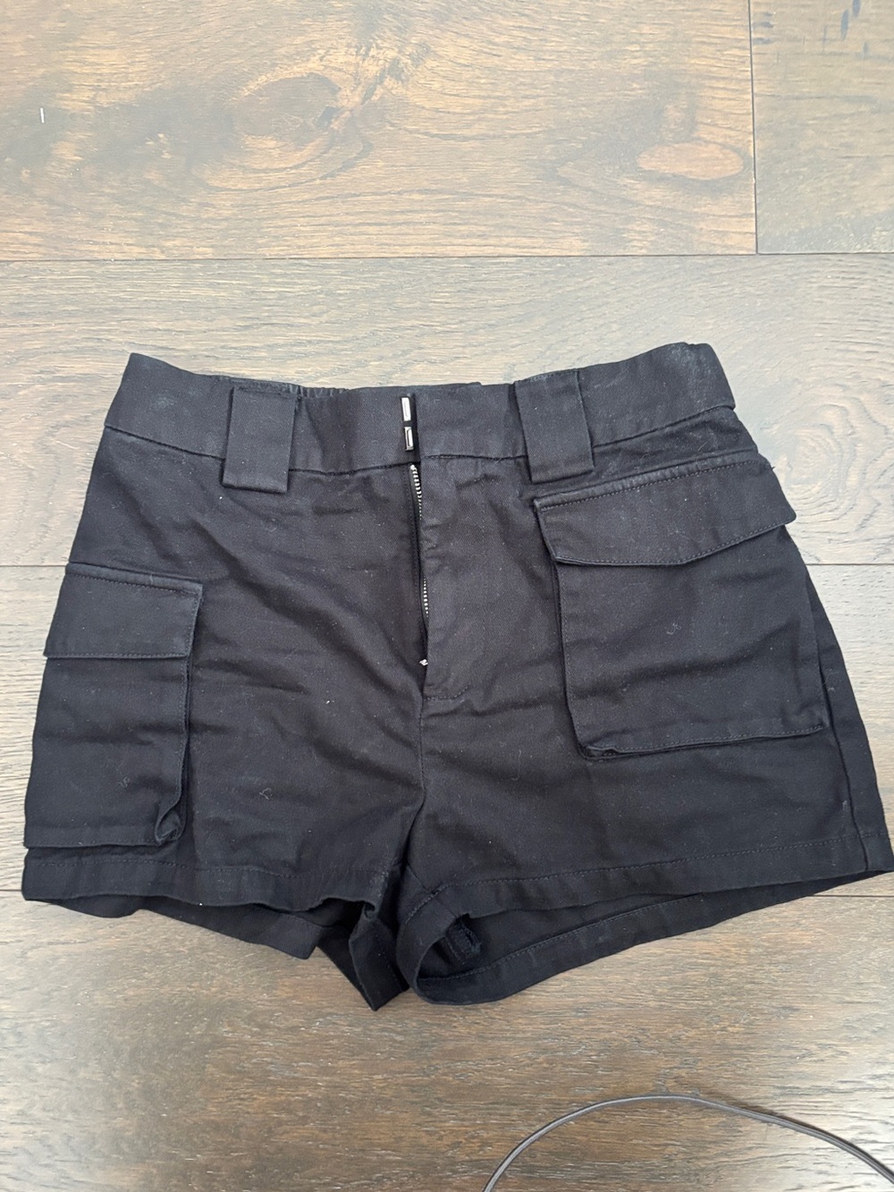 TNA Black Cargo Pocket Women's Shorts